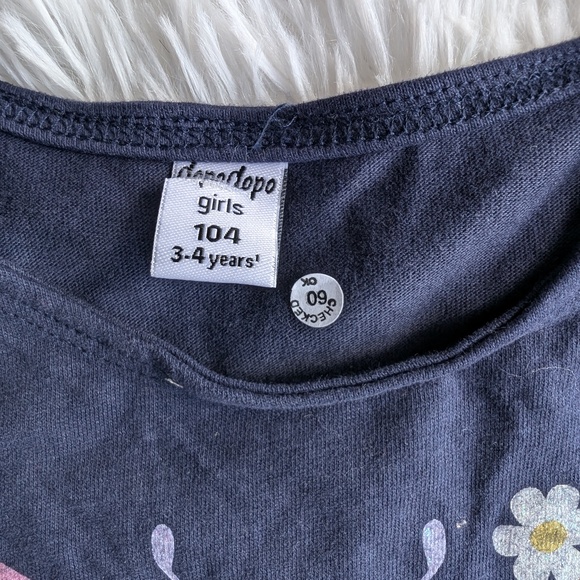 Butterfly Print Baby Dress – Cute & Comfy Summer Outfit for Girls 3T, 5T - Picture 4 of 5